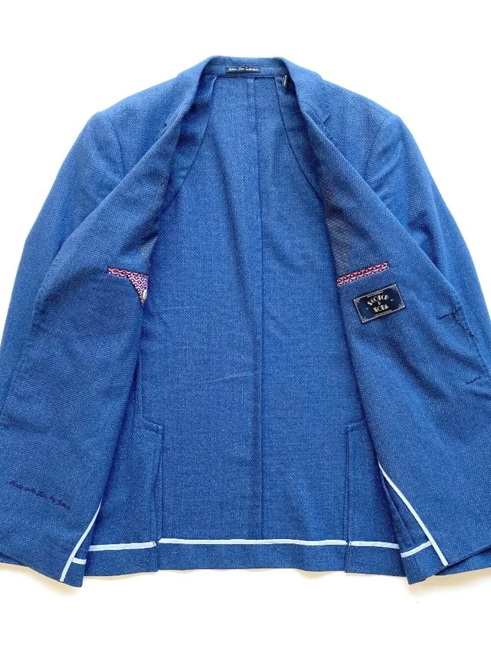 NWT Scotch & Soda Unstructured Jersey Texured Blazer Sports Coat Size L